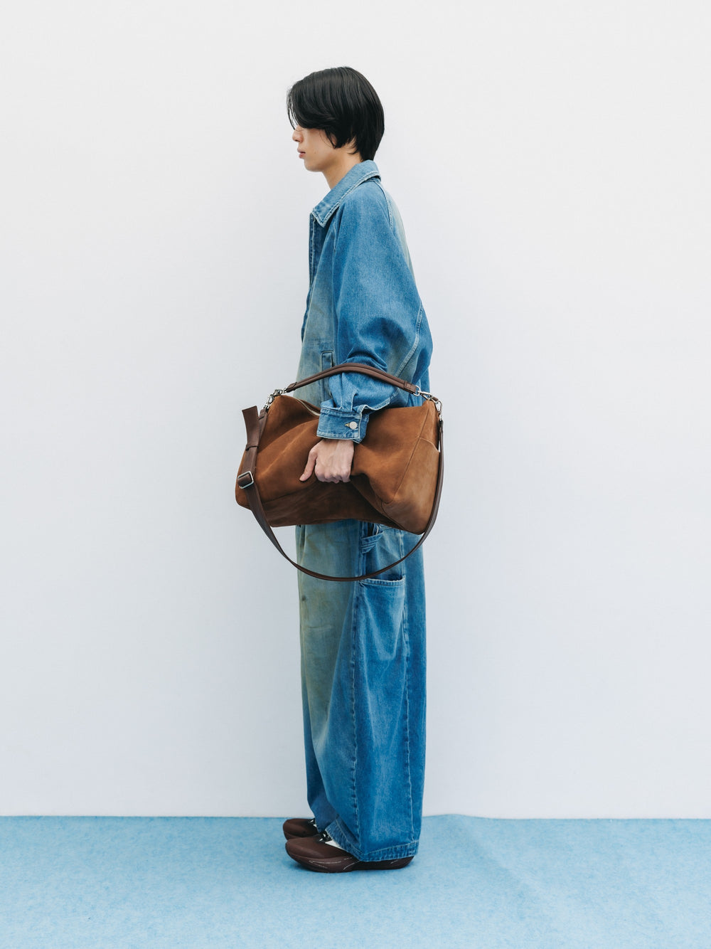 CLESSTE / Suede Day Off Bag Large (Brown)