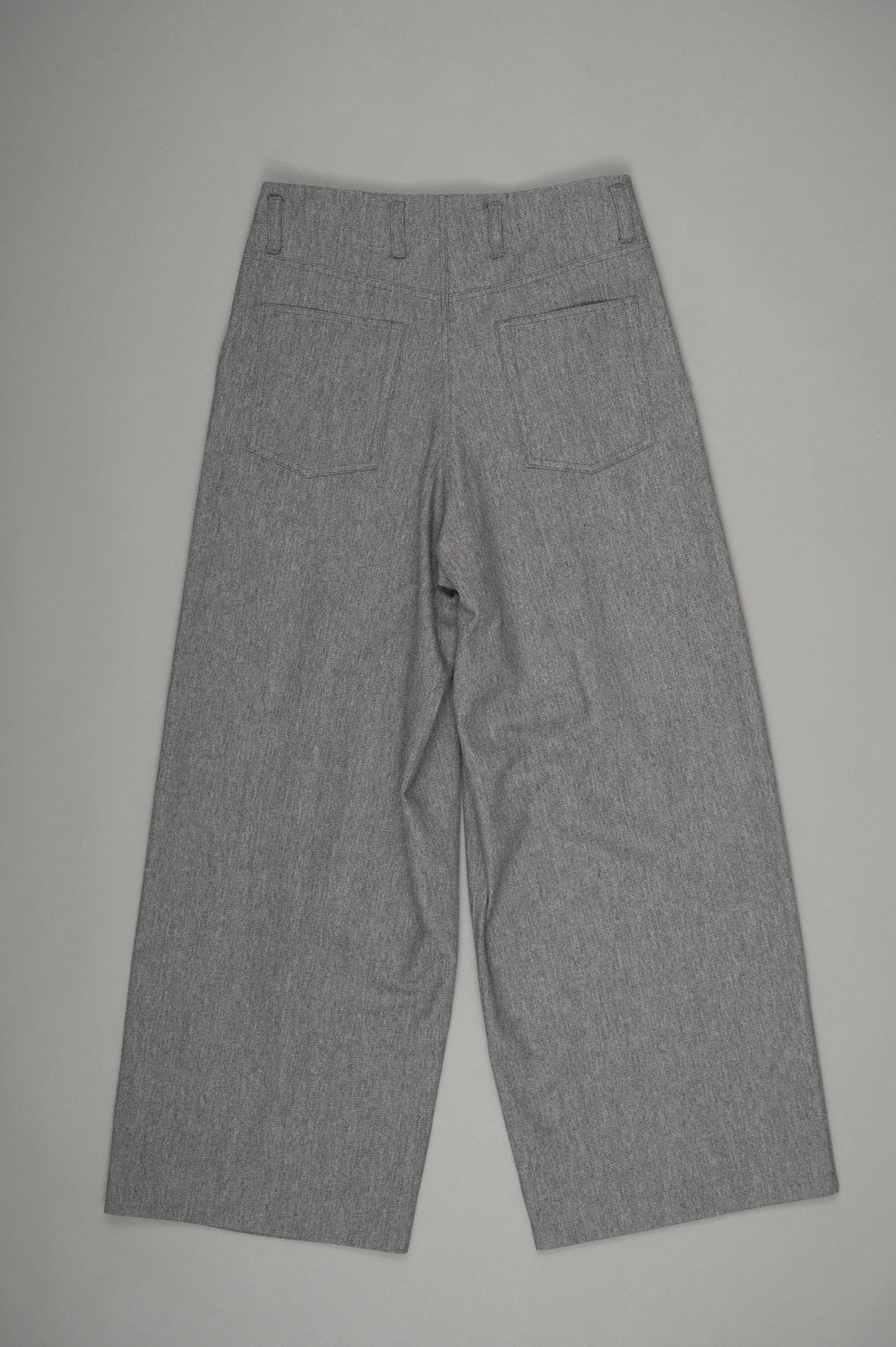 RICH I / Tucked Wide Trousers (Gray)
