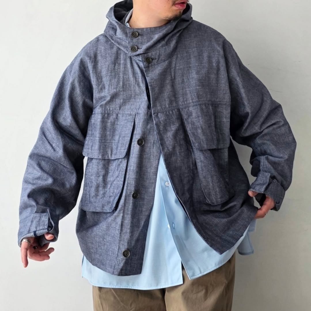 GANDER / Peveril Jacket Navy Check