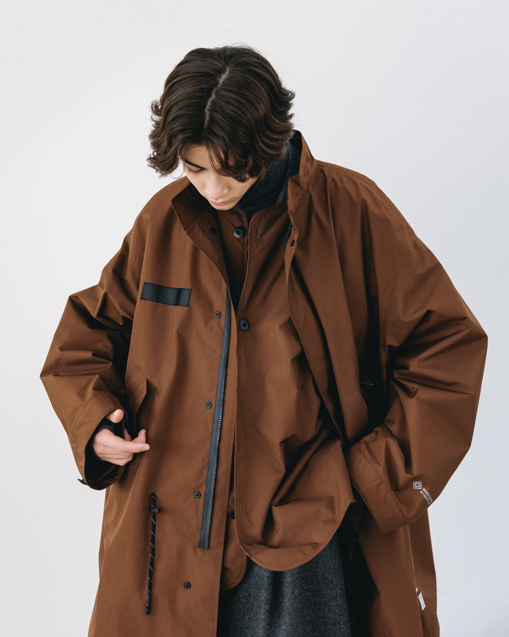 CLESSTE / +Phenix Windstopper ® By Gore-tex Labs City Fishtail Parka With Liner Jacket (Chocolate Brown)