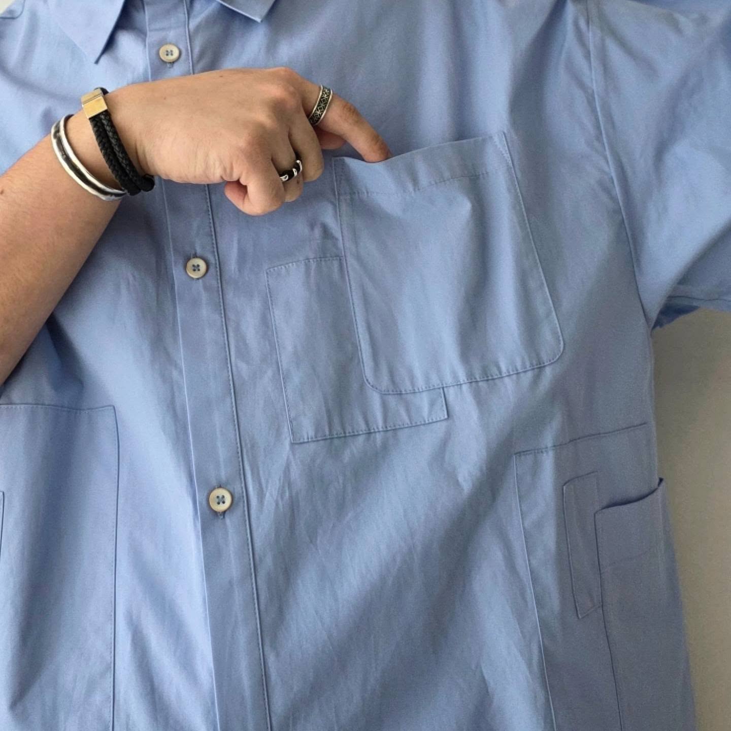 GANDER / Gate Shirt (Blue)