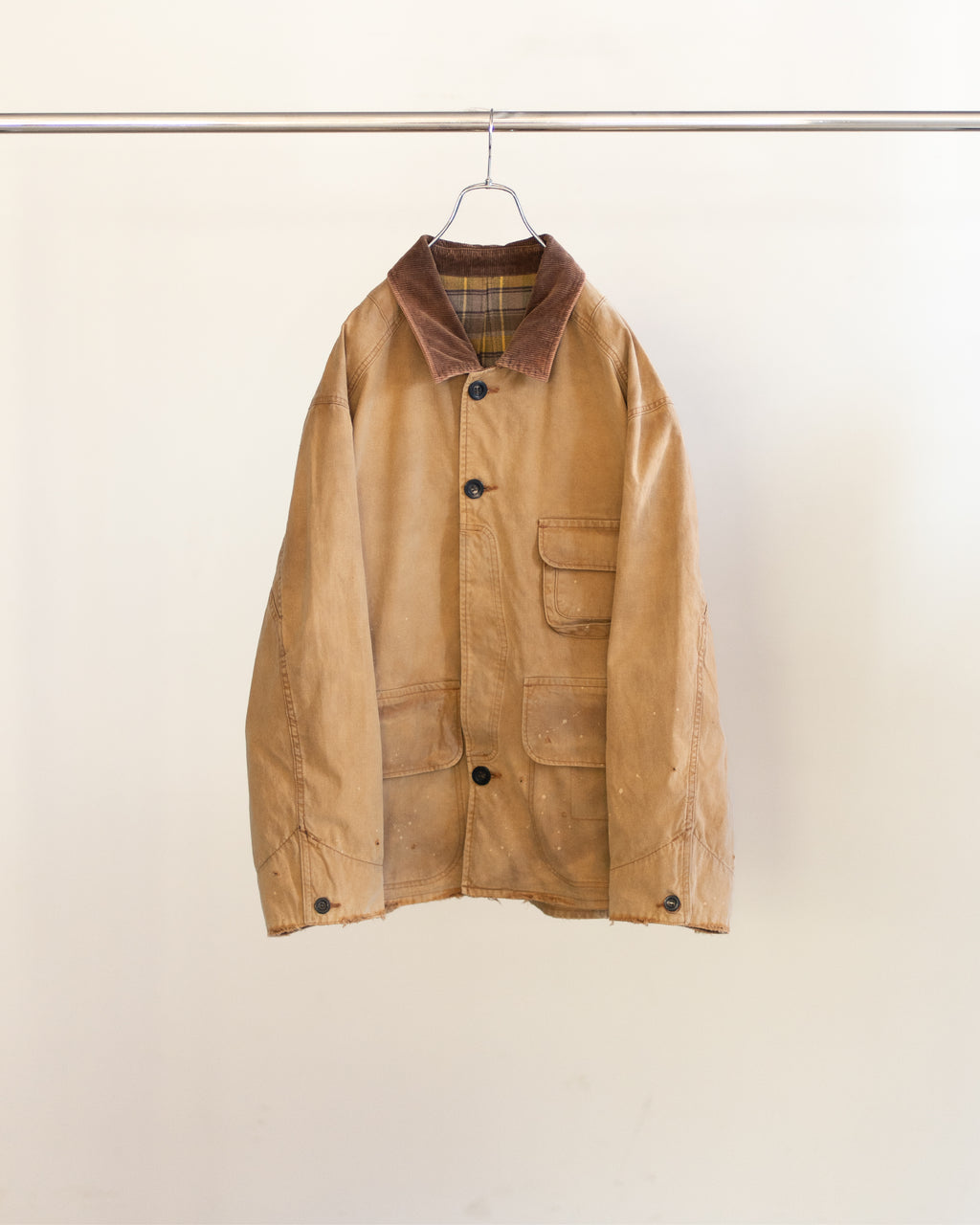 ANCELLM / Reversible Work Jacket (Camel)