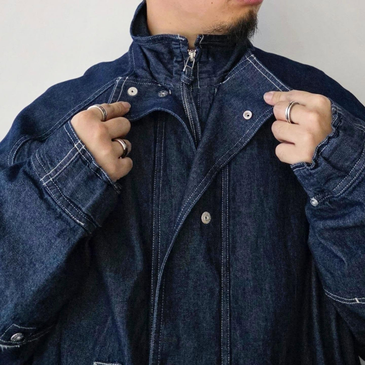 INNAT / Denim Hunter Hiker Jacket (One Wash Blue)