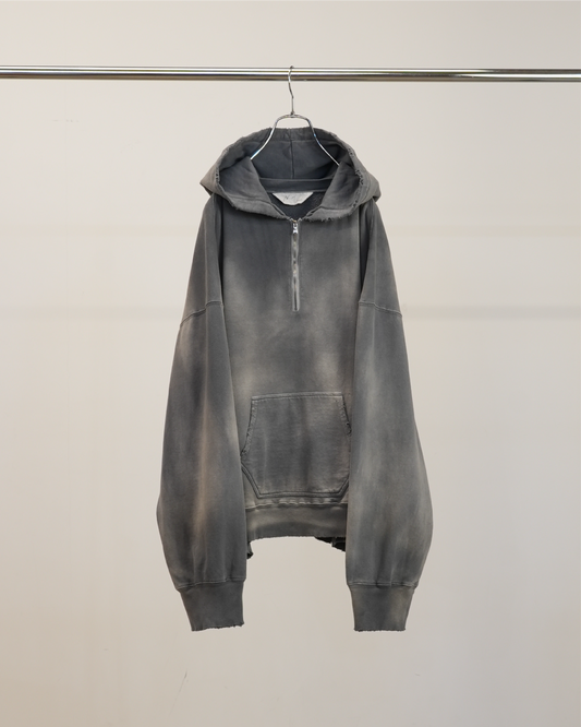ANCELLM / Light Zip Up Hoodie (Gray)