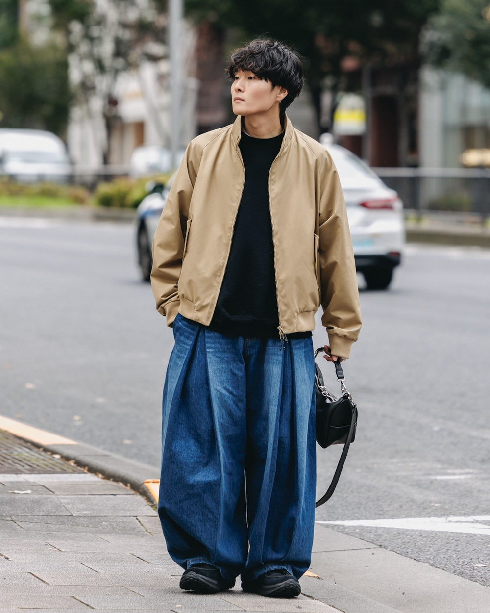 CLESSTE / +Phenix Windstopper® By Gore-Tex Labs Twill City Harrington Jacket (Carmel Beige)