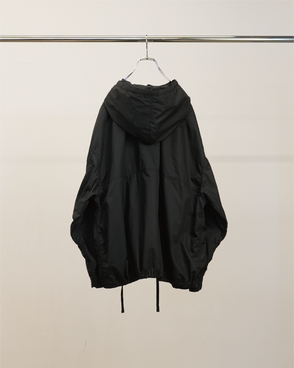 ANCELLM / Hooded Field Shirt Jacket (Black)