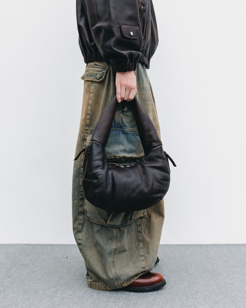 CLESSTE / Vintage Sheep Leather System Bag XS