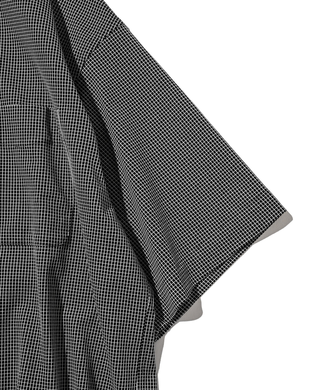 CLESSTE / Mini Grid Check 36G Knit Everyday S/S Shirt (Black x White)