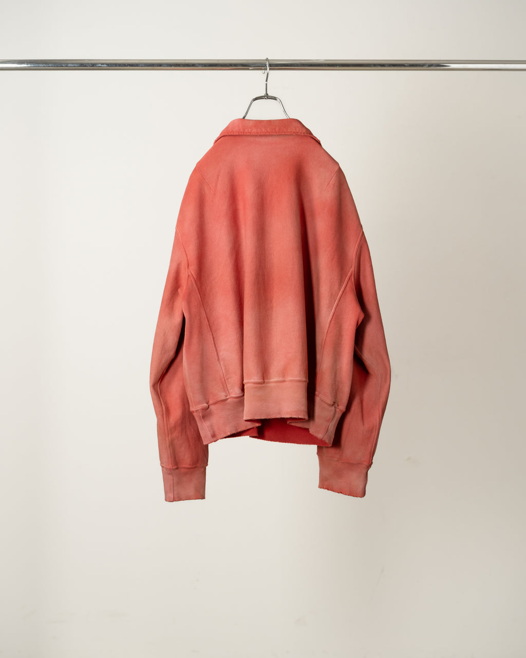 ANCELLM / Fleece-Lined Sweat Pullover (Red)