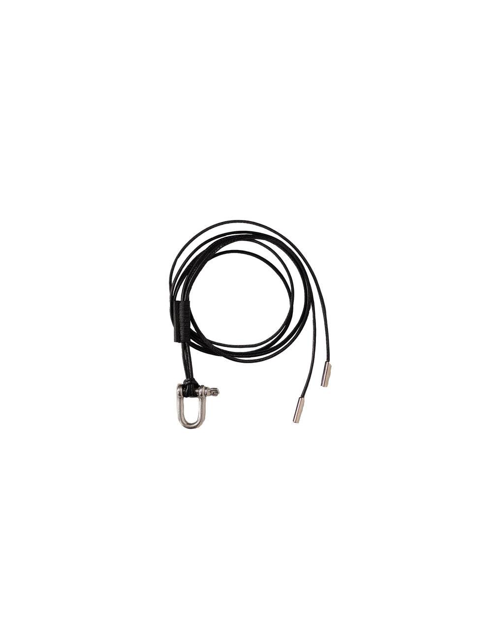 ANCELLM / Leather Rope Bracelet (Black)