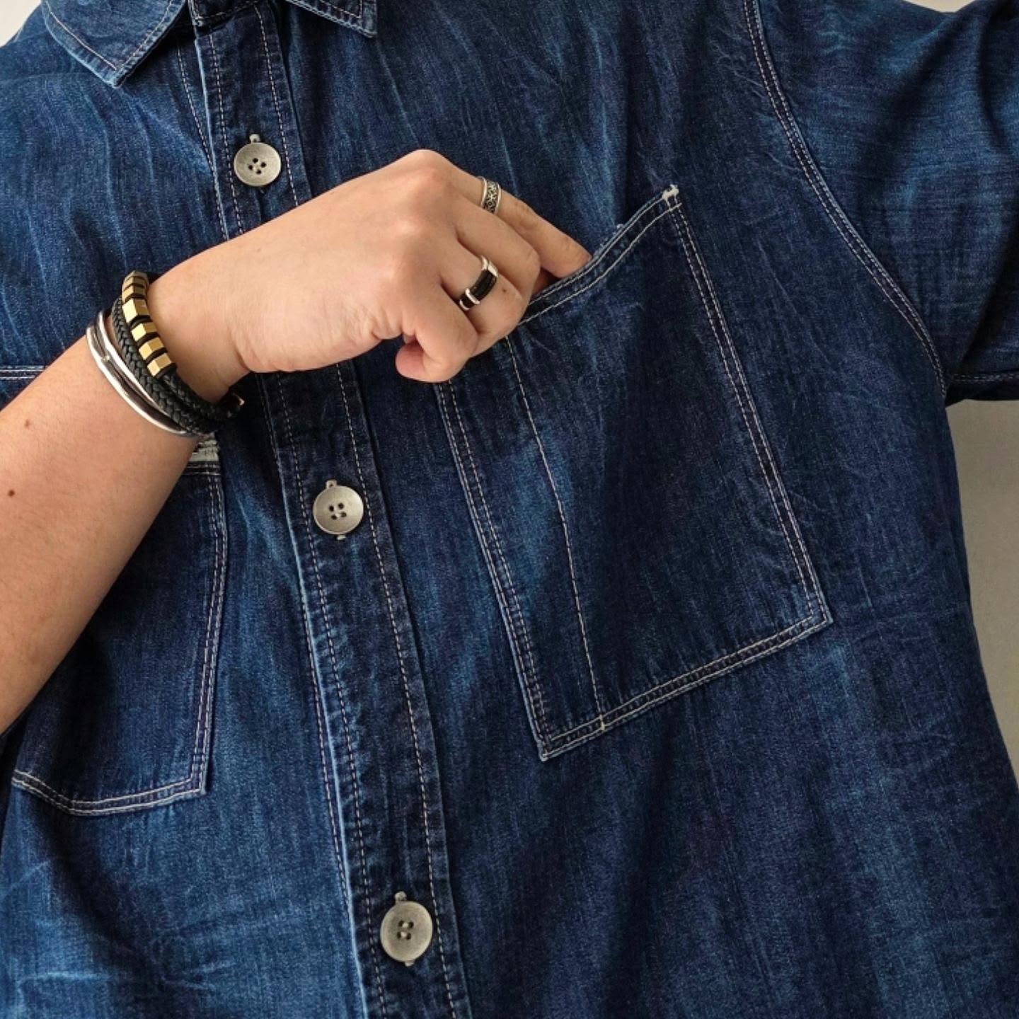 SABY / Work Shirts - 6.5oz Kojima Japan Denim (Ind Vintage)