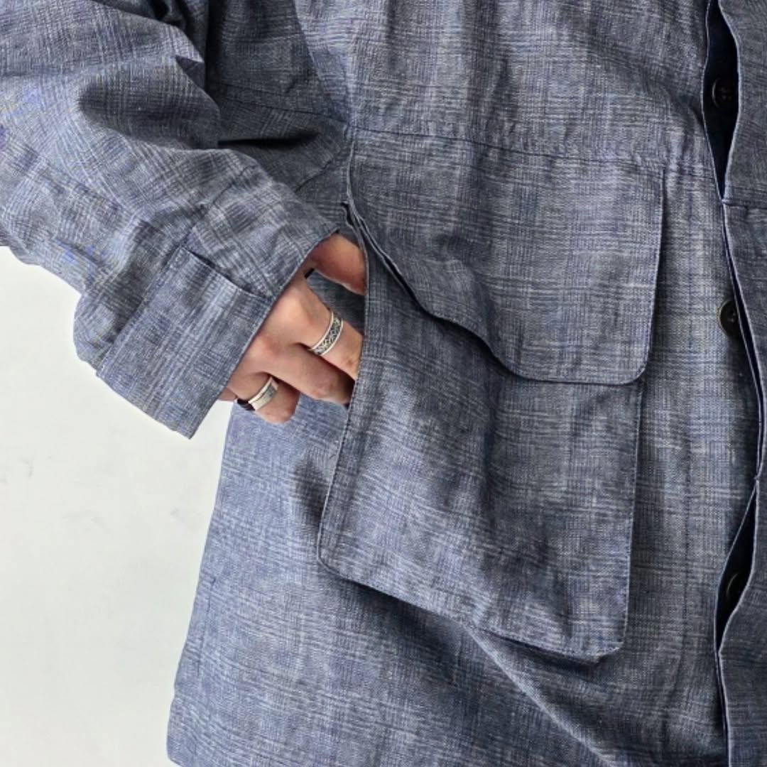 GANDER / Peveril Jacket Navy Check