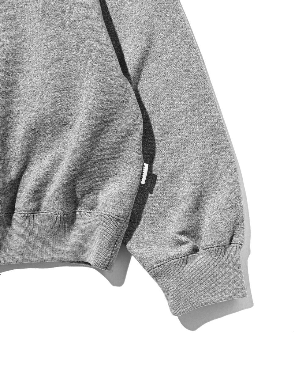 CLESSTE / Half Snap Sweat Shirt (Gray)