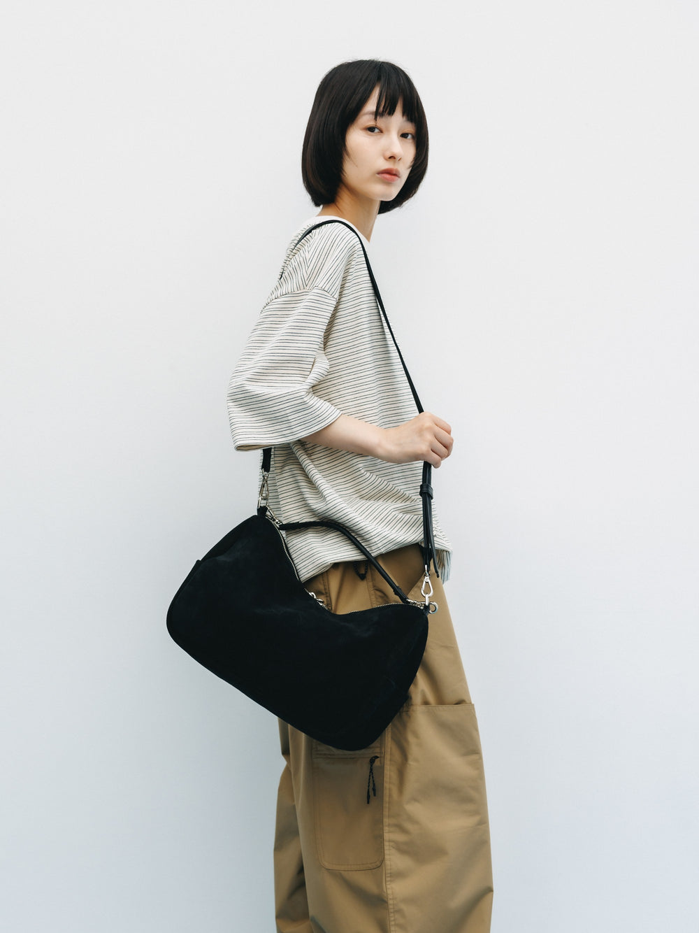 CLESSTE / Suede Day Off Bag (Black)