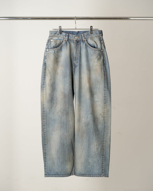 ANCELLM / Straight Wide Denim Pants (Indigo)