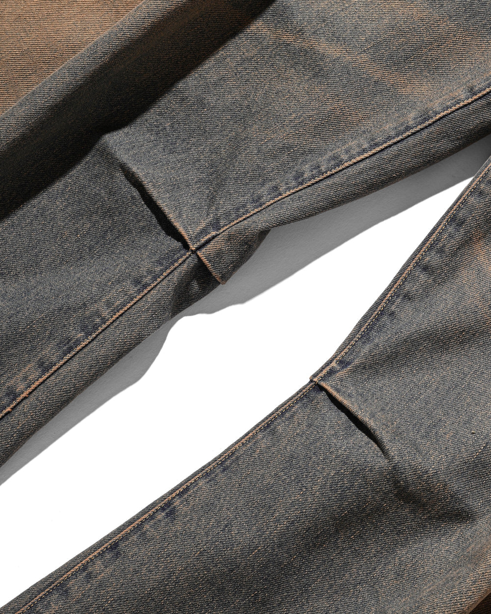 CLESSTE / Vintage Dyed Selvedge Denim Barrel Leg Pants (Vintage Brown)