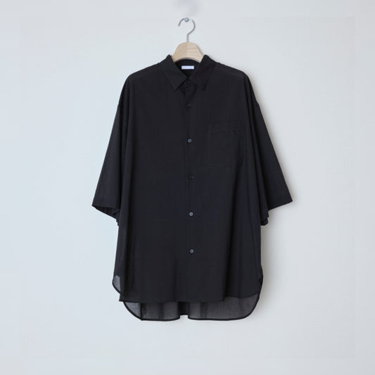 BLANC YM / Supima Cotton Half Shirts (Black)