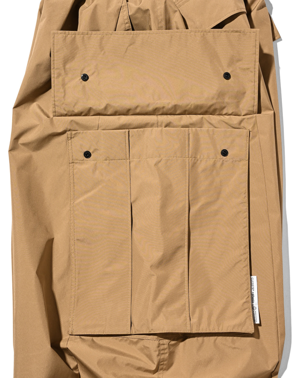 CLESSTE / +Phenix Windstopper ® By Gore-tex Labs City Mega Pocket Balloon Cargo Pants (Camel Beige)