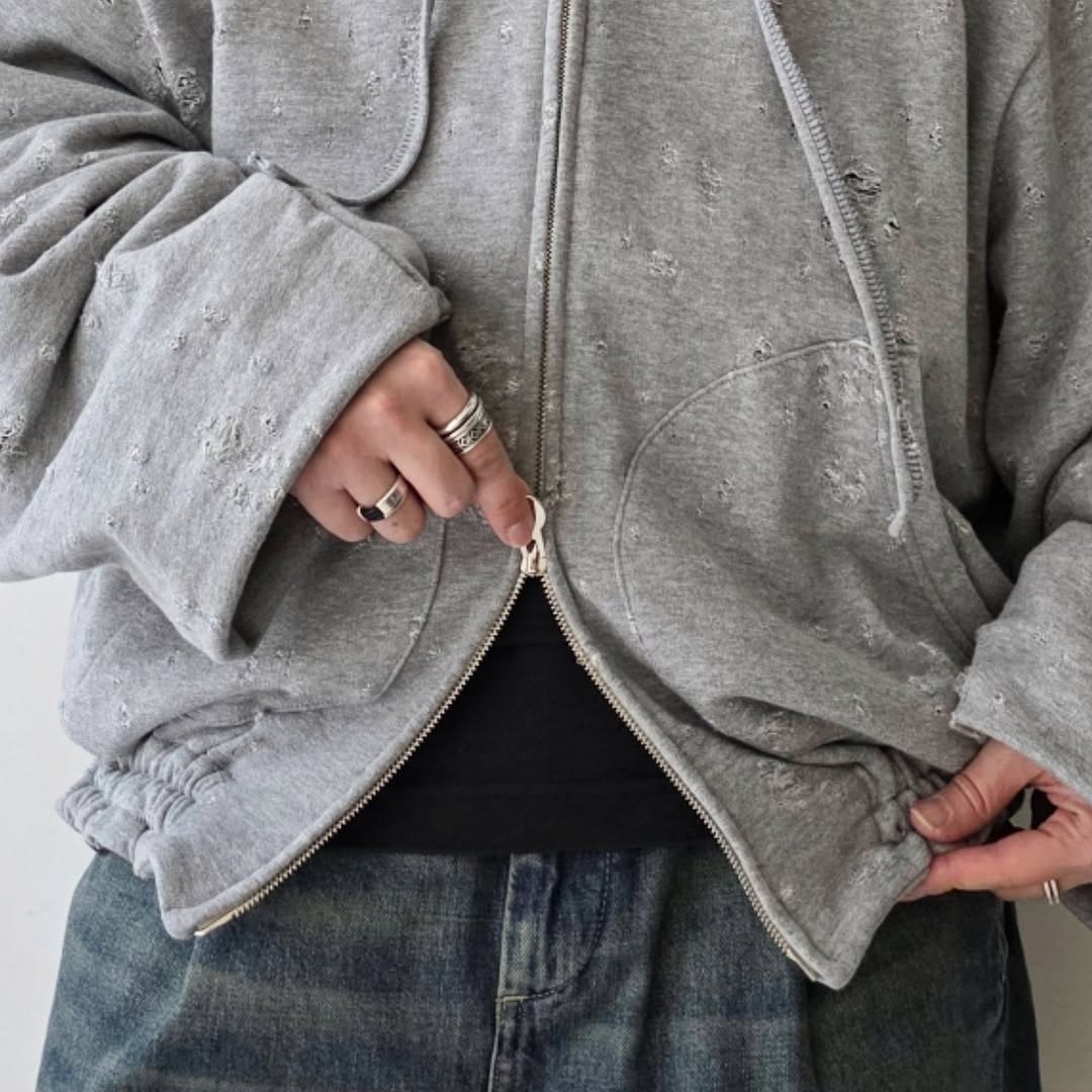 SHINYAKOZUKA / Old Style Zip Up Hoodie