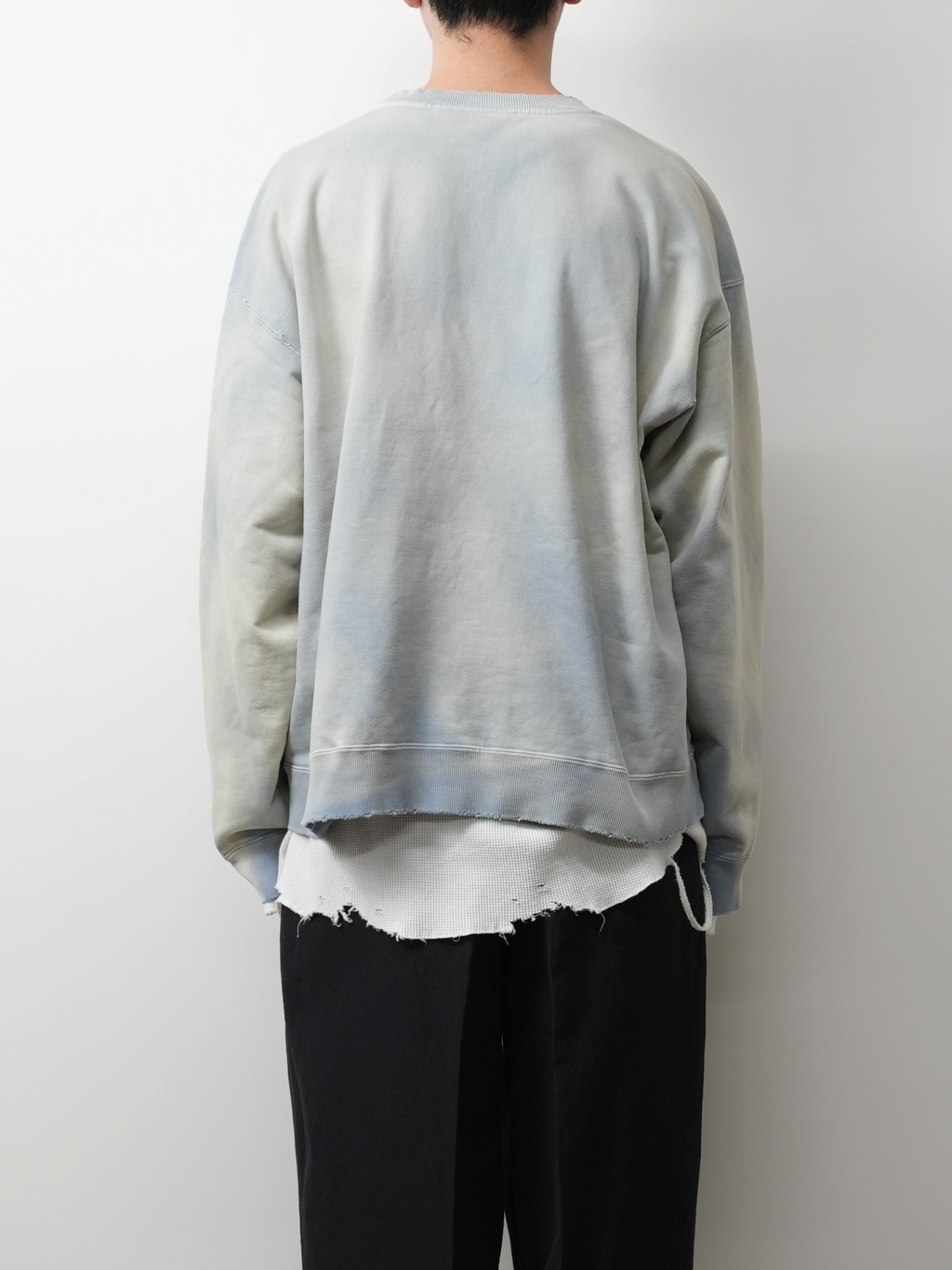 ANCELLM / Unevenness Sweat Shirt