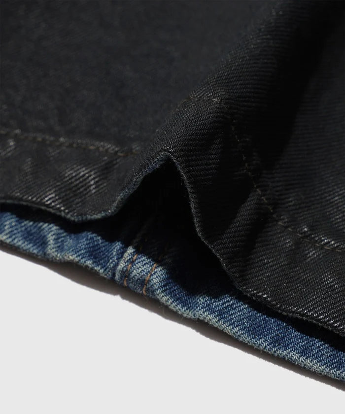 CODA / WAXED Offset Denim Tiered Jacket