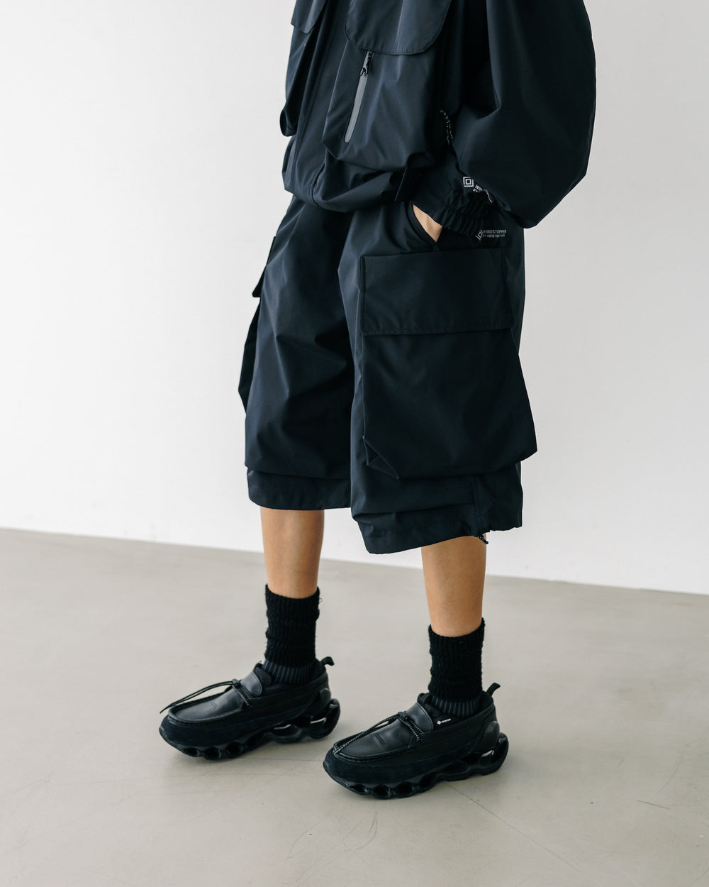 CLESSTE / +Phenix Windstopper ® By Gore-tex Labs City Military Half Pants 001 (Black)