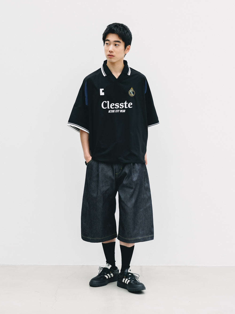 CLESSTE / Selvedge Denim City Baggy Half Pants (Rigid Indigo)