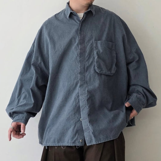 THE JEAN PIERRE / Signature 11XL Shirt (Broad)(Fade Nvy)