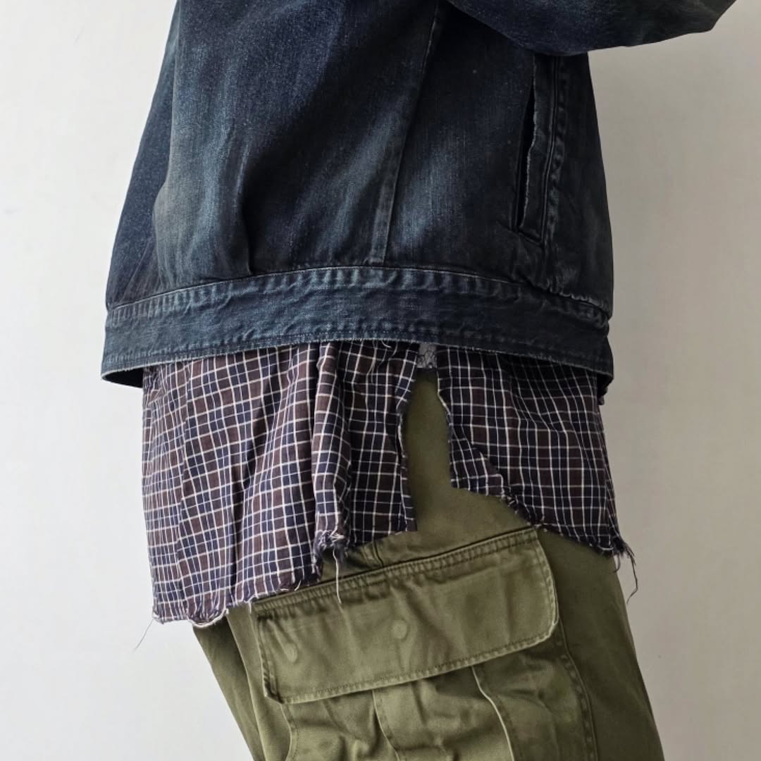 ANCELLM / Denim Zipup Jacket (Black)