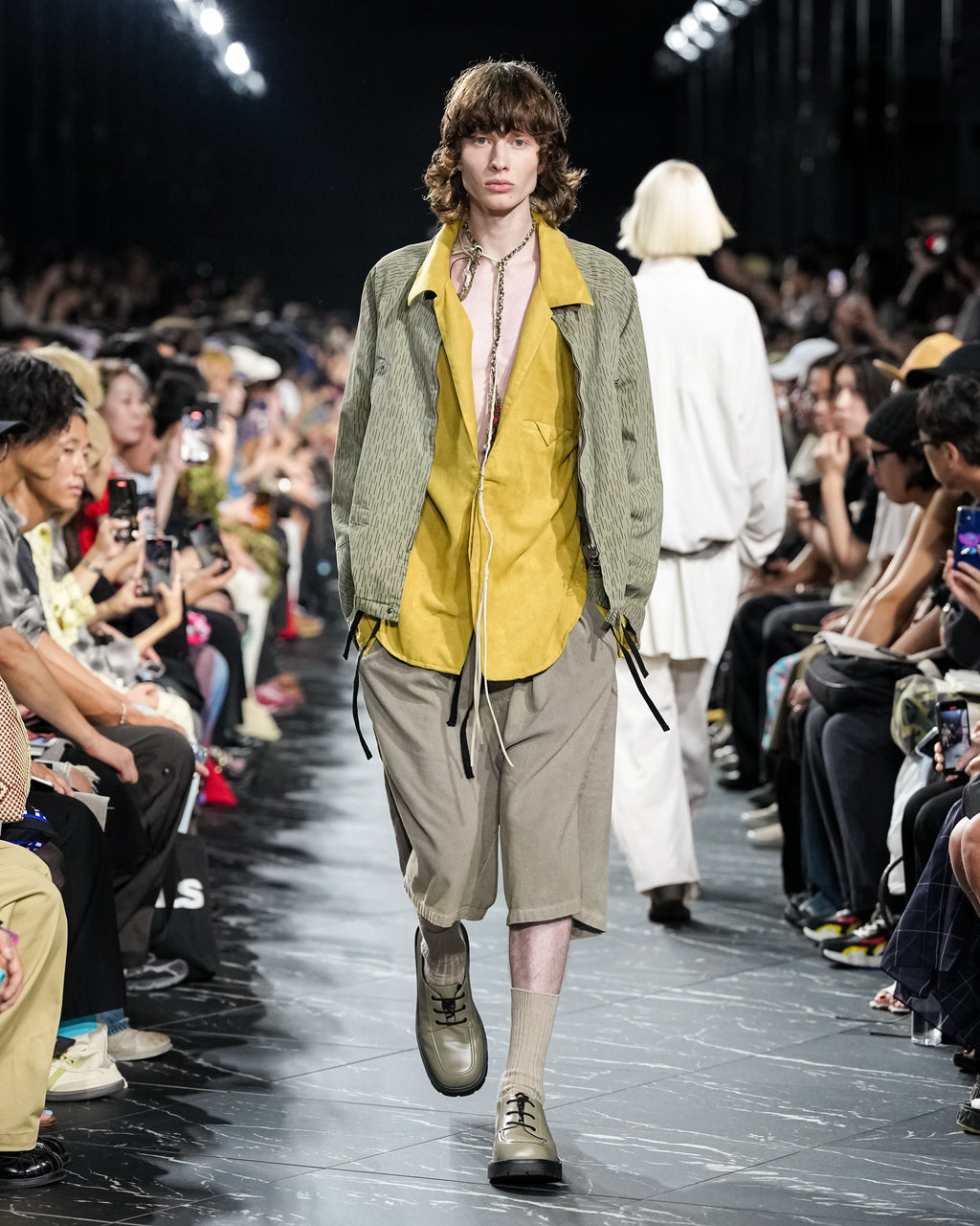 ANCELLM / C/R Duck Short Pants (Greige)