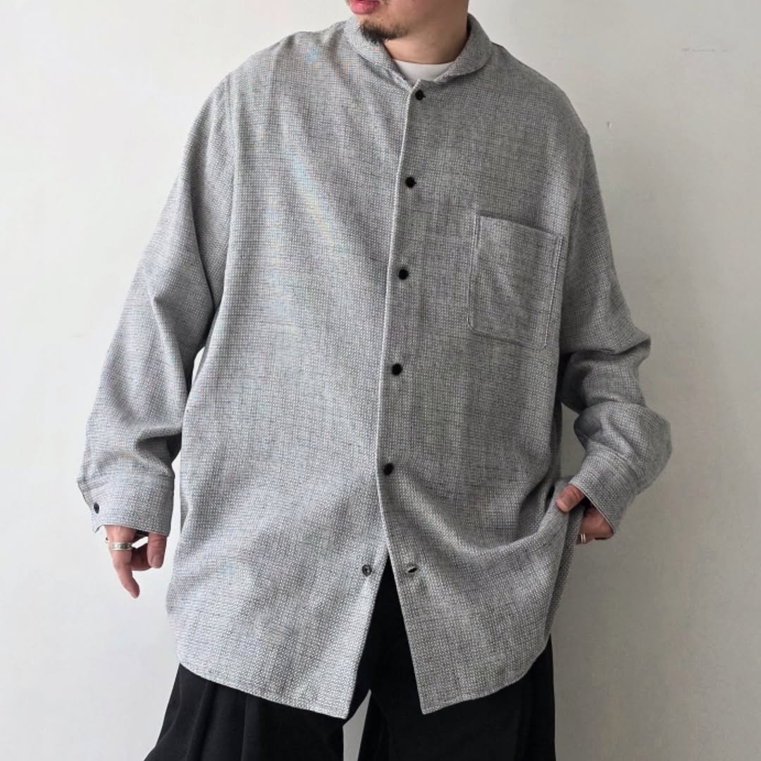 NONNOTTE / Minimum Shawl Collar Oversized Shirt