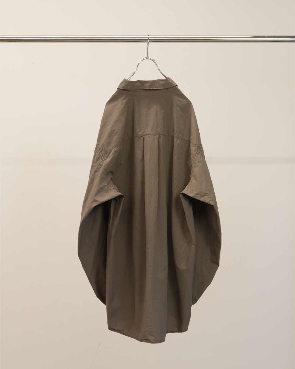 ANCELLM / Shrink Over Shirt (D.Brown)