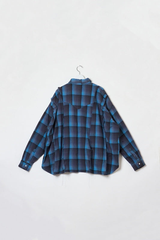 DISCOVERED / Switch Nel Shirts (Blue)