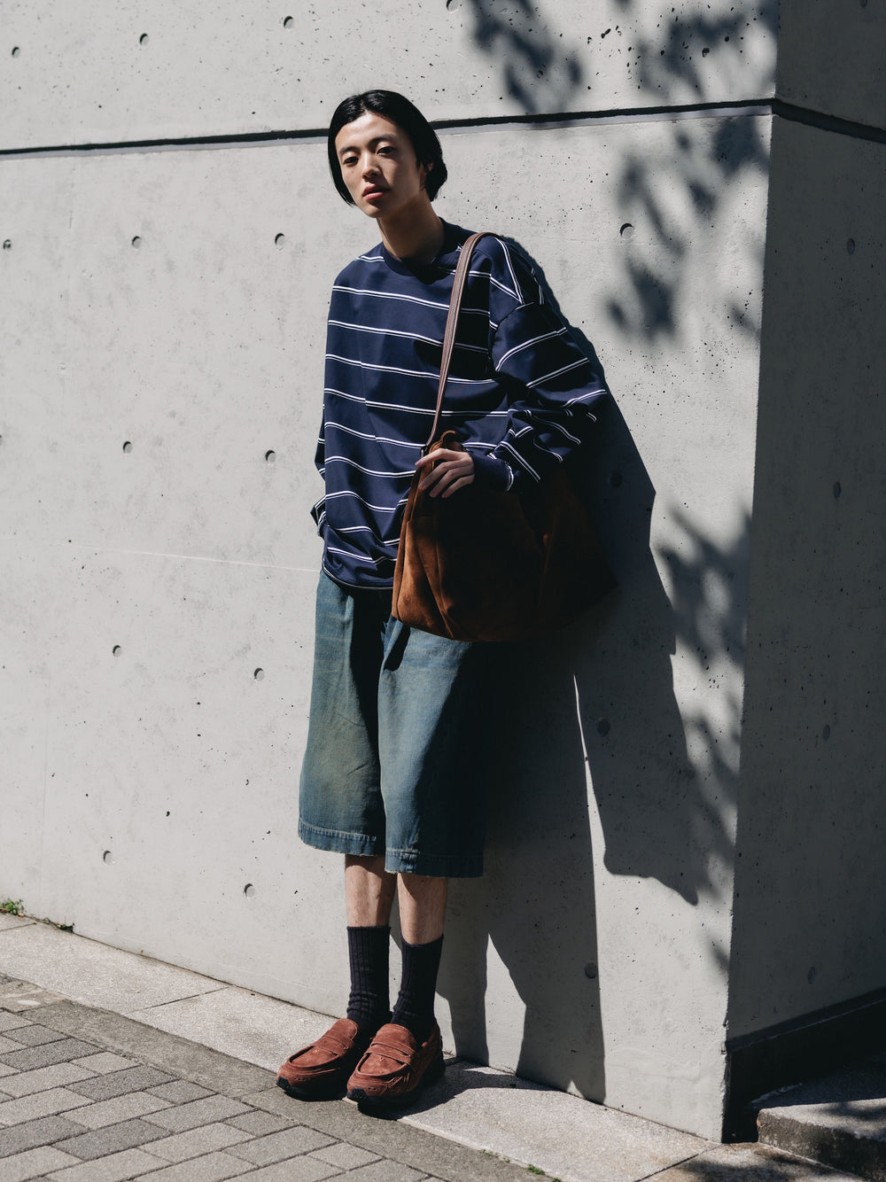 CLESSTE / Suede Nomad Bag (Brown)