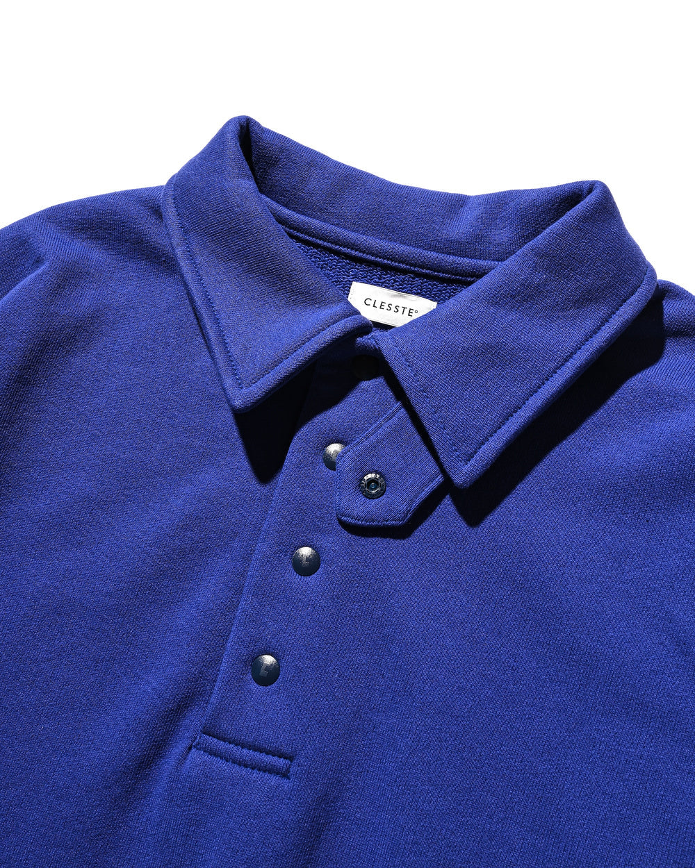 CLESSTE / Half Snap Sweat Shirt (Blue)