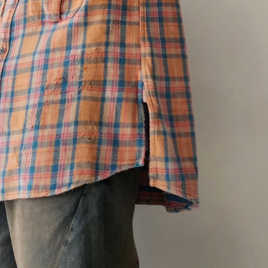 ANCELLM / Nel Check Over Work Shirt (Camel) – Tree and Branch