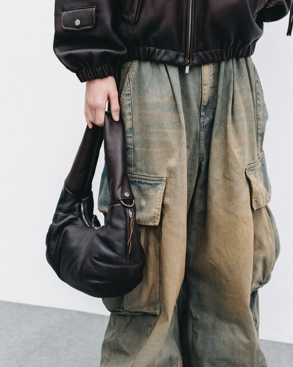 CLESSTE / Vintage Sheep Leather System Bag XS