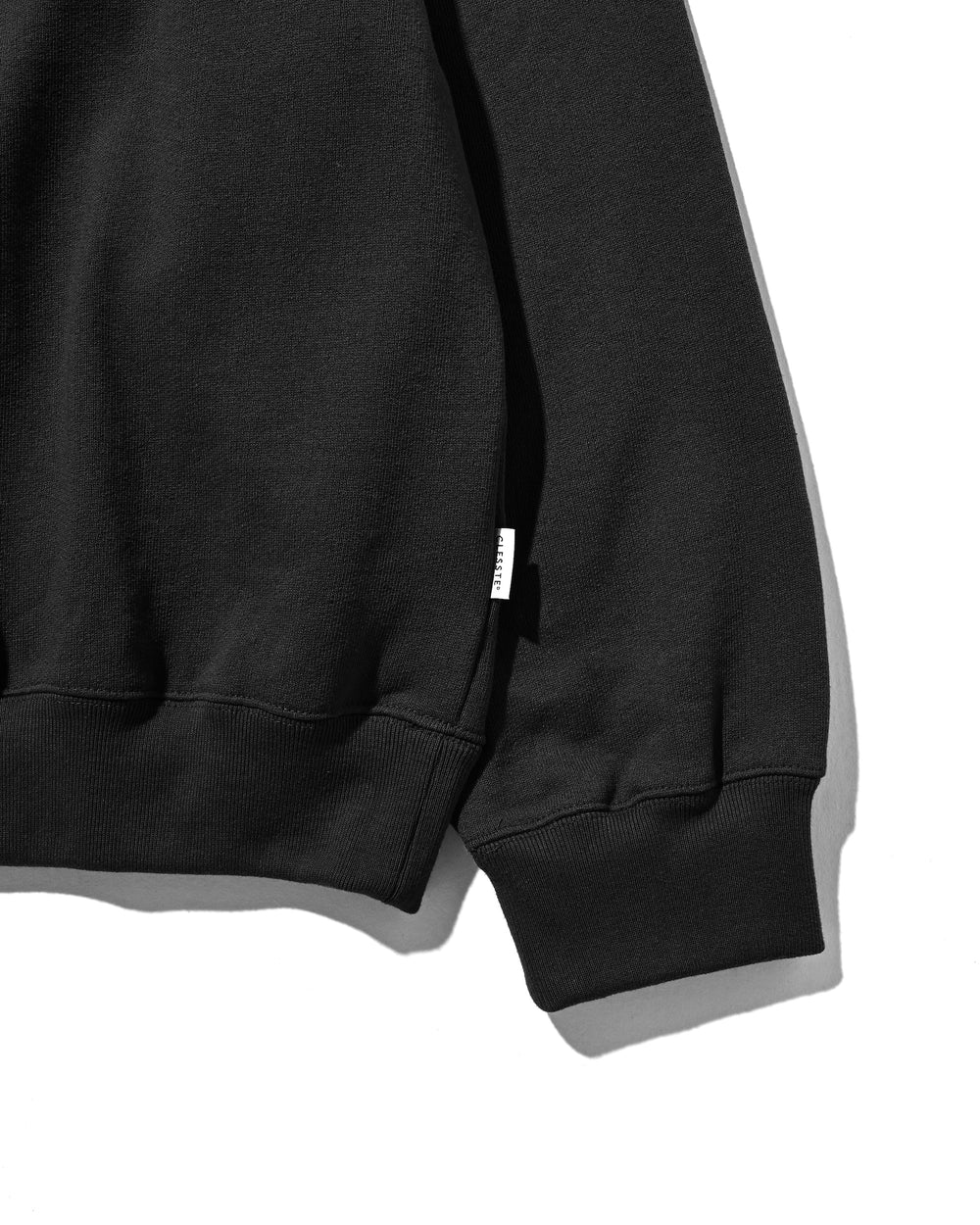 CLESSTE / Half Snap Sweat Shirt (Black)