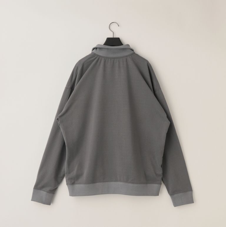 KANEMASA PHIL / 28G Cupro Zip Sweat (Charcoal)