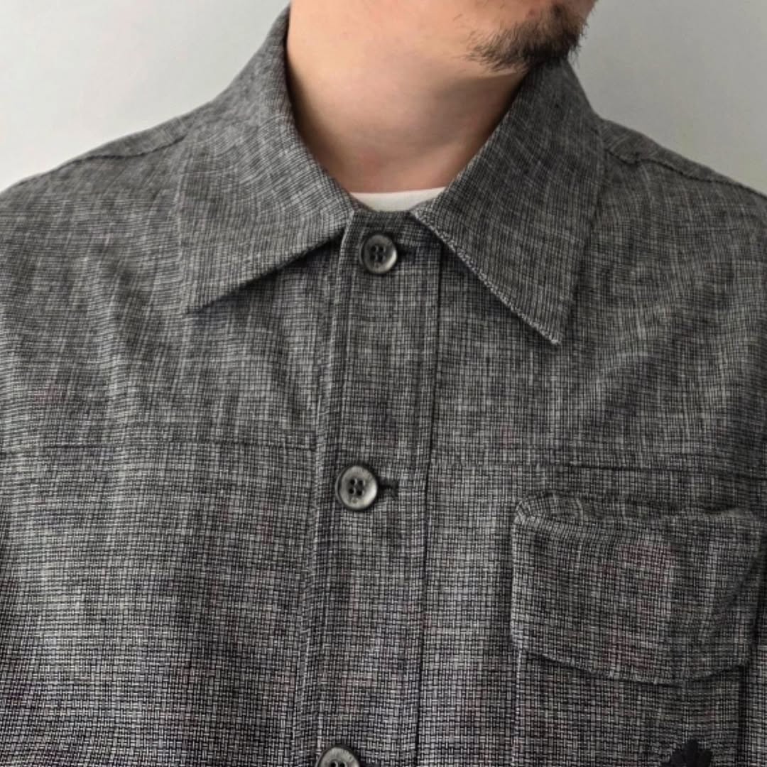 GANDER / Pennine Shirt SS26 (Black Speckled)