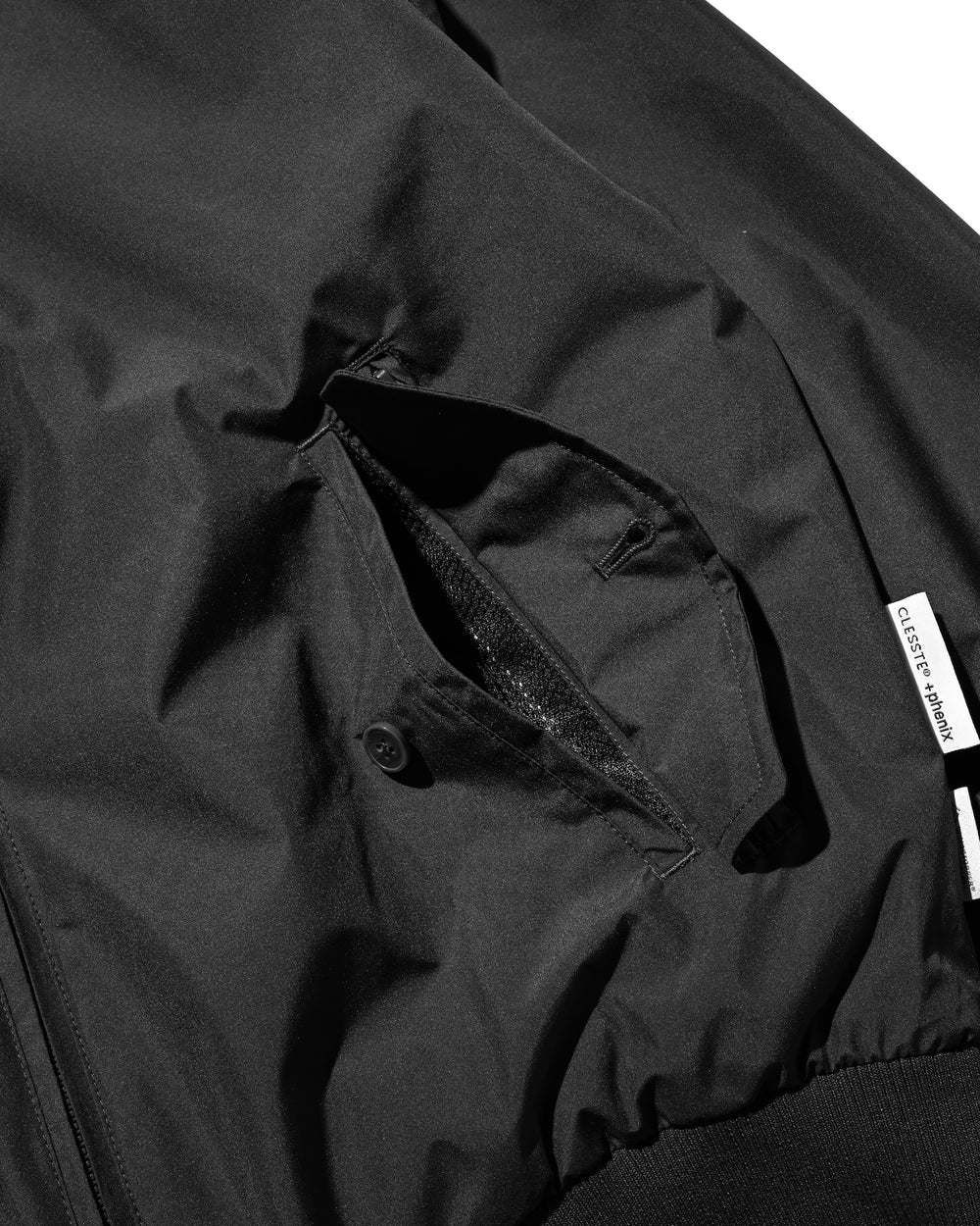 CLESSTE / +Phenix Windstopper® By Gore-Tex Labs Twill City Harrington Jacket (Black)