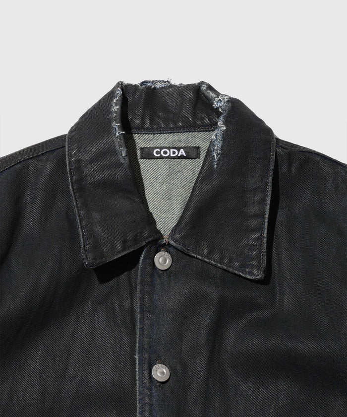 CODA / WAXED Offset Denim Tiered Jacket
