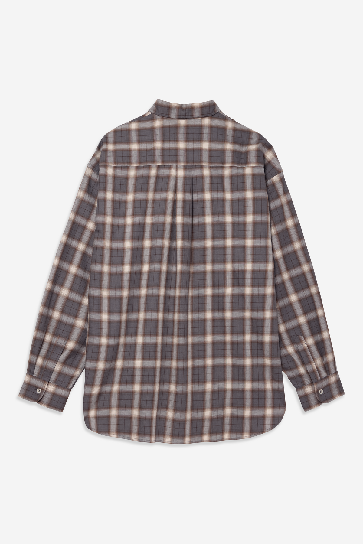 SAGE NATION / Chisholm Shirt - Ivory Espresso Check