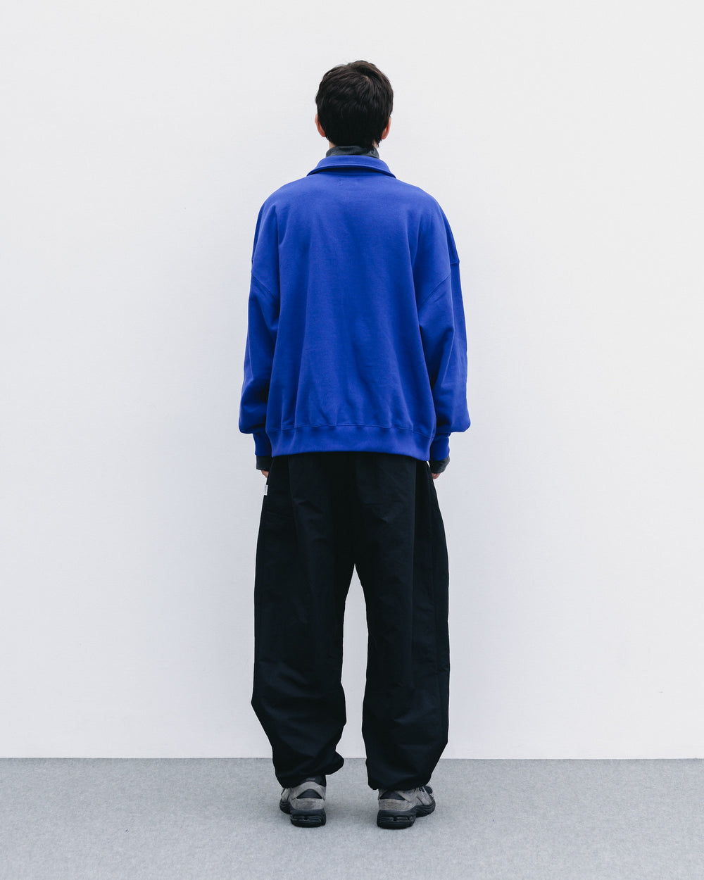 CLESSTE / Half Snap Sweat Shirt (Blue)