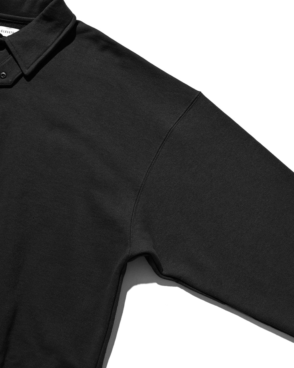 CLESSTE / Half Snap Sweat Shirt (Black)