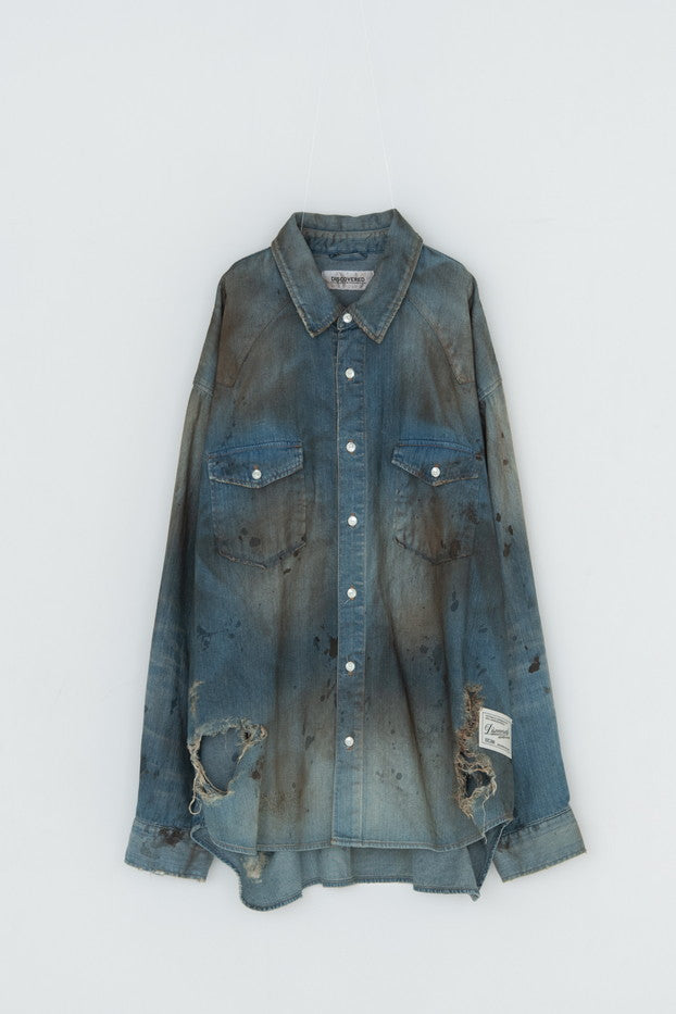DISCOVERED / Crash Denim Shirts (Indigo)