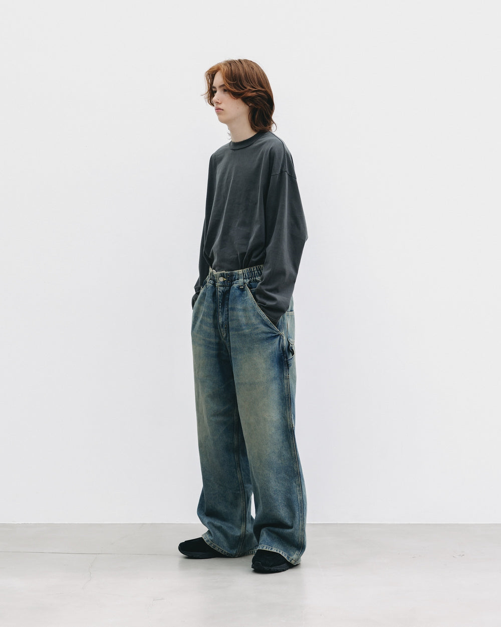 CLESSTE / Vintage Dyed Selvedge Denim Worker Pants (Vintage Indigo)
