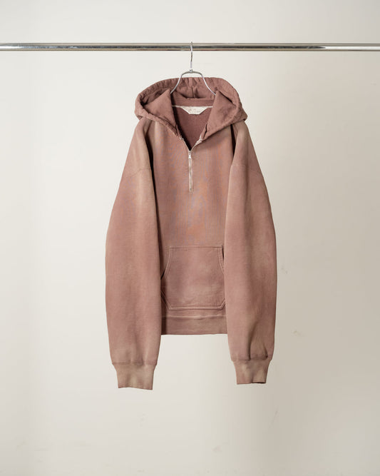 ANCELLM / Fleece-Lined Sweat Hoodie (Marron)