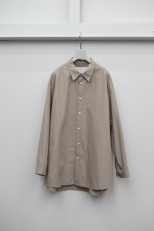 NONNOTTE / Oversized Shirt (Light Taupe)
