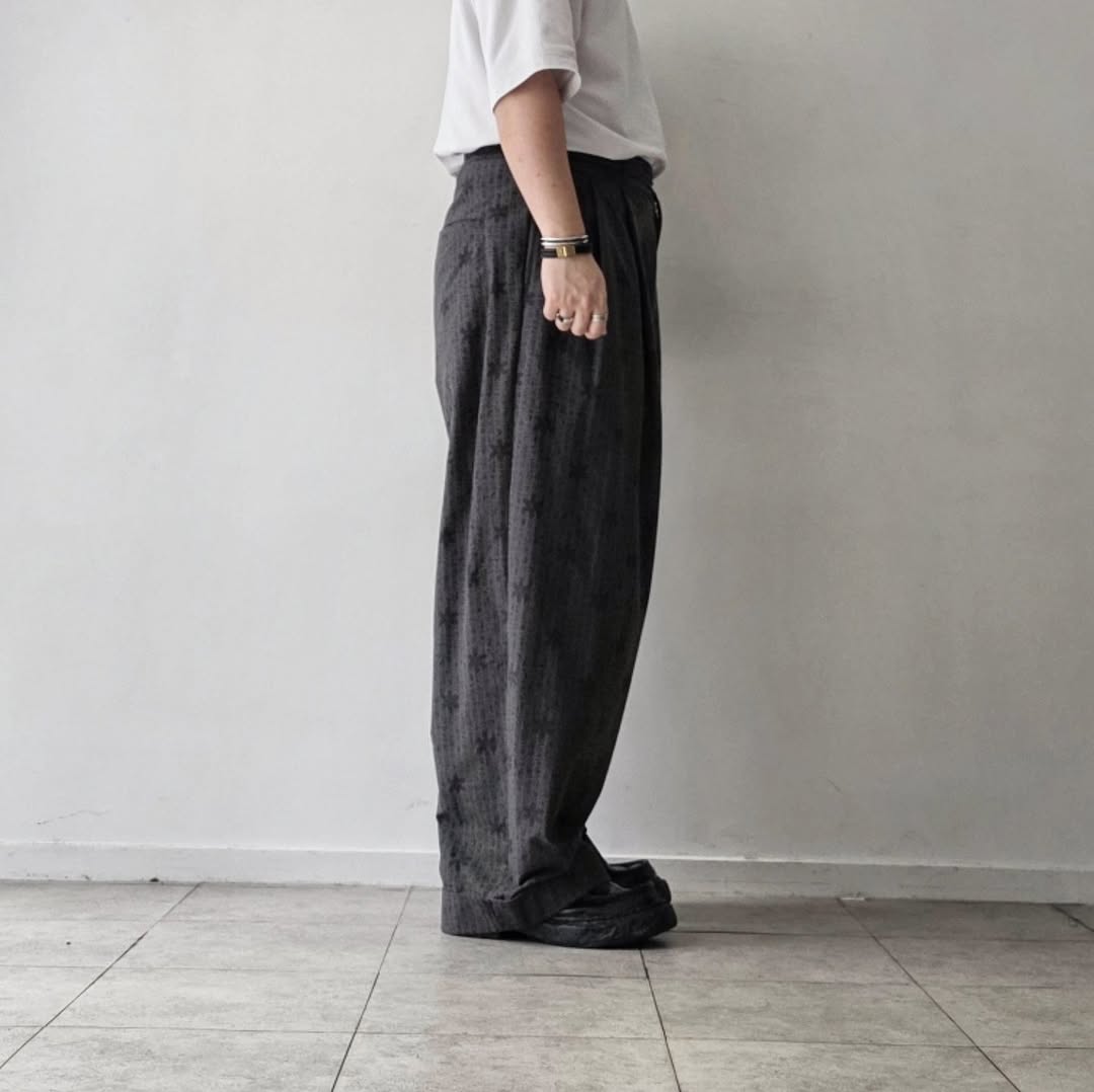 KANEMASA PHIL / 46G Opal Print Gurkha Pants